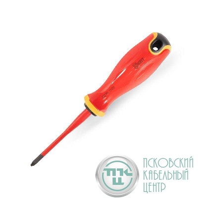 Отвертка диэлектрическая PZ/FL1х80 СЛИМ КВТ 103013