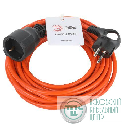 Удлинитель-шнур 1х10м с заземл. UPx-1e-3x1-10m ПВС 3х1 (бухта) Эра Б0048677