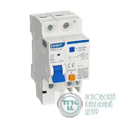 Выключатель автоматический дифференциального тока 30мА тип AC 6кА NXBLE-32 1+N C16 (R) CHINT 819392