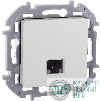 Розетка компьютерная Inspiria RJ45 кат.5E UTP бел. IEK 673825