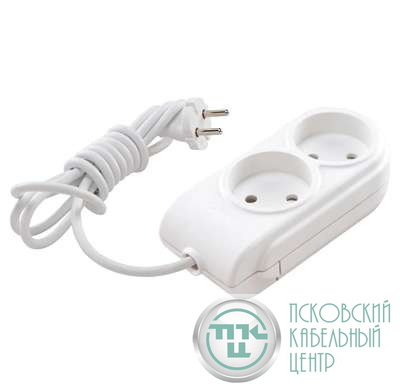 Удлинитель 2х5м без заземл. 10А защ. шторки Makel N2010061
