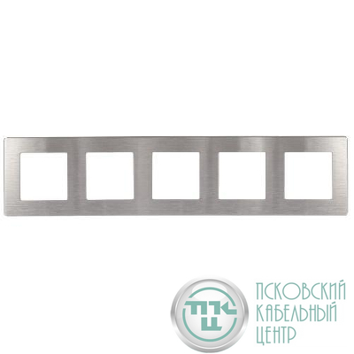 Рамка 5-м 12-5105-03 сатин алюм. Эра Б0052541