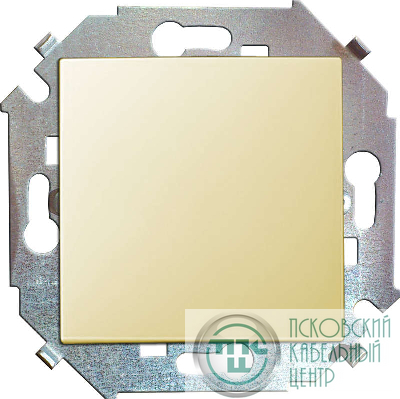 Переключатель проходной 1-кл. СП Simon 15 16А IP20 винтов. зажим механизм сл. кость Simon 1591201-031