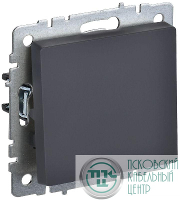 Выключатель 1-кл. СП BRITE ВС10-1-0-БрГ 10А механизм графит IEK BR-V10-0-10-K53