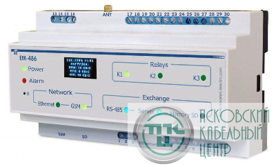 Точка доступа к NT Cloud (Ethernet/2-G) ЕМ-486 вход Ethernet 4 входа 3 реле (с облачным сервисом мониторинга) НовАтек-Электро 3425680486