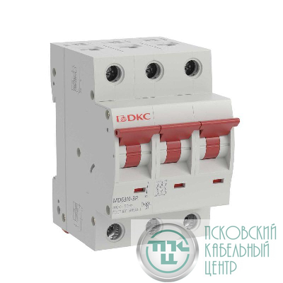 Выключатель автоматический модульный 3п C 20А 6кА MD63N YON MD63N-3PC20