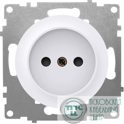 Розетка 1-м СП Florence 16А IP20 без заземл. винтов. клеммы механизм бел. (1E10301300) OneKeyElectro 2172766