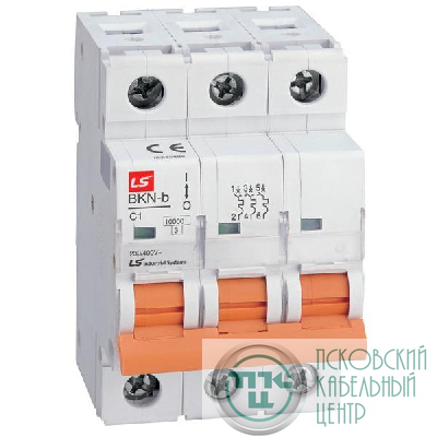 Выключатель автоматический модульный 3п D 25А 10кА BKN-b LS Electric 061302358B