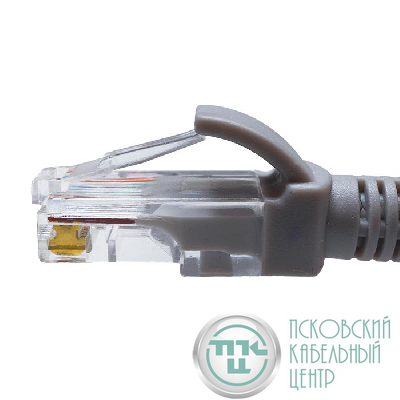 Патч-корд U/UTP кат.5E 4х2х26AWG (7х0.16мм) Cu LSZH сер. 0.5м SUPRLAN 10-0141
