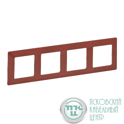 Рамка 4-м Valena Life универсальная терракота Leg 754074