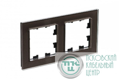 Рамка 2-м AtlasDesign Nature стекло мокко SE ATN320602