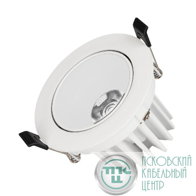 Светильник светодиодный MS-FORECAST-BUILT-TURN-R102-12W Warm3000 (WH-WH 32 deg 230В) IP20 металл Arlight 037188(1)
