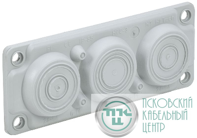 Ввод кабельный мембранный 6 отверстий d6-59мм IP65 (без клипс) TITAN IEK TI-01D-MC-006-65