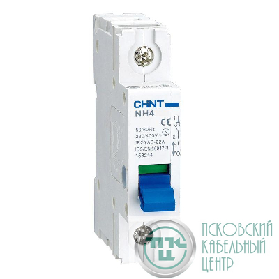 Выключатель нагрузки 1п 32А NH4 (R) CHINT 398037