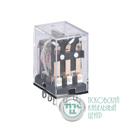 Реле промежуточное JZX-22F(D) 3 конт. с инд. LED 5А 12В AC CHINT 285355