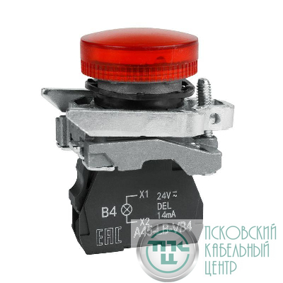 Лампа сигнальная OptiSignal D22 C4-L-B4 красн. металл 24VAC/DC XB4BVB4 КЭАЗ 332177