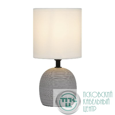 Лампа настольная Sheron 7044-501 1хЕ14 40Вт керамика сер. с абажуром Rivoli Б0053458
