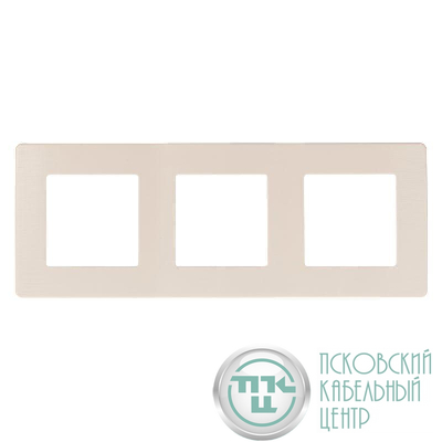 Рамка 3-м 12-5103-02 сатин сл. кость Эра Б0052520