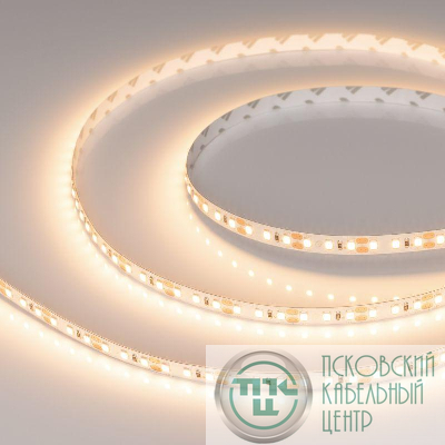 Лента светодиодная RT-A120-8mm 12V Warm 3000К 9.6Вт/м IP20 2835 открыт. (уп.5м) Arlight 024116(2)