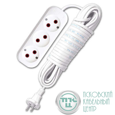 Удлинитель 3х10м без заземл. 6А IP20 У6-639 ШВВП 2х0.75 UNIVersal 9631936