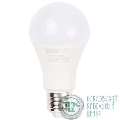 Лампа светодиодная низковольтная PLED-A60 MO 15Вт 6500К холод. бел. E27 12-48В AC/DC Pro JazzWay 5050594