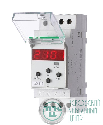 Реле времени PCZ-521-1 16А 24-264В AC/DC 1п IP20 1 канал-125 пар включ./выключ. суточн./недел. циклы монтаж на DIN-рейке (аналог ТЭ-15) F&F EA02.002.010