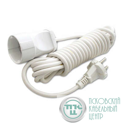 Удлинитель-шнур 1х5м без заземл. 6А IP44 УШ-6 ПВС 2х0.75 UNIVersal 5568953