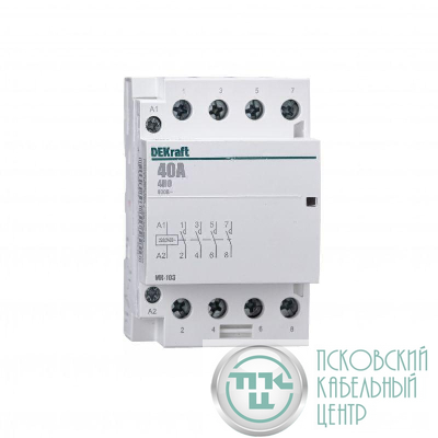 Контактор модульный МК-103 4НО 40А 230В DEKraft 18081DEK