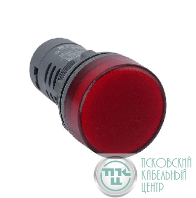 Лампа светосигнальная SB7 d22мм 24В DC красн. моноблочная SE SB7EV04BP
