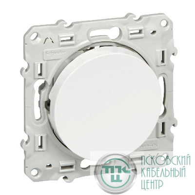 Механизм выключателя 1-кл. СП Odace 10А IP21 с функц. подсветки бел. SchE S52R201