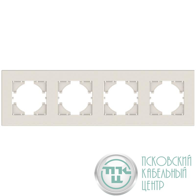 Рамка 4-местн. City беж. GUSI С1114-003
