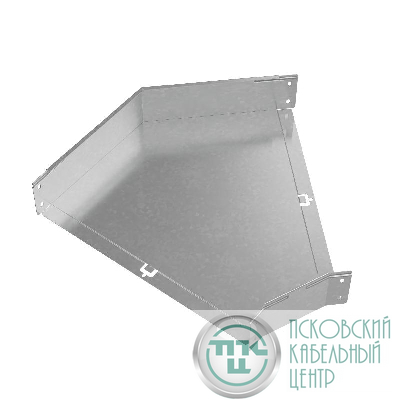 Угол для лотка горизонтальный 45град. 500х100 сталь 1.2мм "ПЛЮС" GLplus45-100-500 КМ PL0467