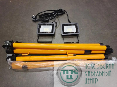 Прожектор светодиодный на штативе 2х30Вт 6400К IP65 LL-502 FERON 29567