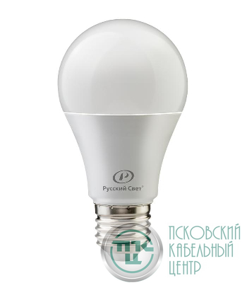 Лампа светодиодная RS LED A60 E27 10W 220-240V 10Вт грушевидная 4000К E27 1000лм 220-240В Ra90 Русский Свет 20010345114