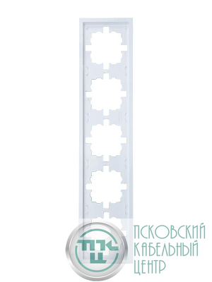 Рамка 5-м ZIMA горизонт. бел. LEZARD 704-0200-150