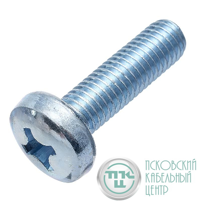 Винт М 4х20х20 DIN 7985 полуцилиндр цинк (уп.14шт) европодвес СТРОЙМЕТИЗ 3101261