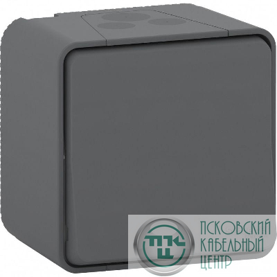 Переключатель ОП Mureva Styl IP55 антрацит SchE MUR35021