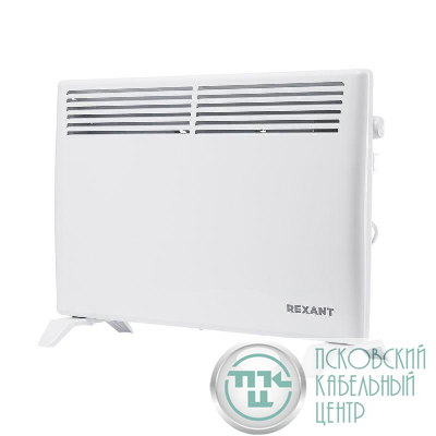 Конвектор электрический с механическим термостатом 1.5кВт Х-нагревательный элемент ножки Rexant 60-0116