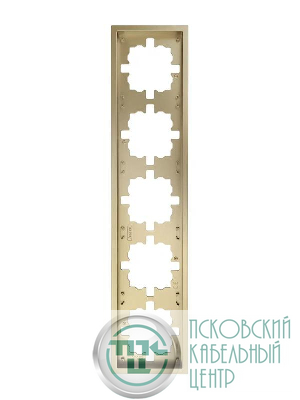 Рамка 5-мест. горизонт. ZIMA зол. LEZARD 704-3600-150