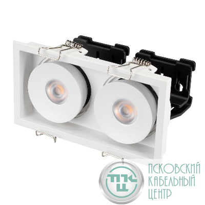Светильник светодиодный CL-SIMPLE-S148x80-2x9W Warm3000 WH 45 deg IP20 металл Arlight 026876
