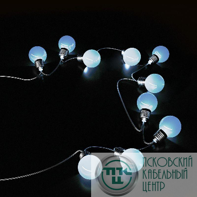 Гирлянда светодиодная садовая Solar "Большие Шары" 10 ламп бел. IP44 GAUSS GS033