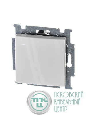 Переключатель перекрестный 1-кл. 1п СП Basic 10А IP20 с клавишей механизм альп. бел. ABB 2CKA001012A2145