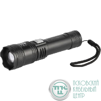Фонарь светодиодный UA-103 аккумуляторный 7Вт оптический Zoom 3 режима powerbank Трофи Б0069800
