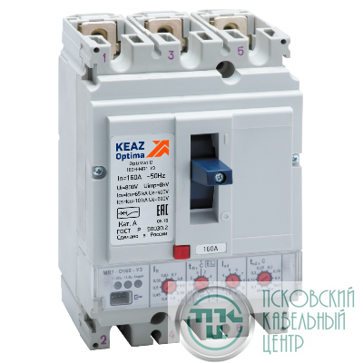 Выключатель автоматический 160А OptiMat D160H MR1 У3 КЭАЗ 285503