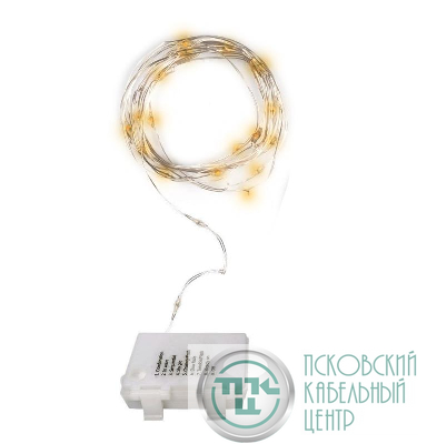 Гирлянда DC-G03-50Y 50microLED 5.1м 8реж. 3xAA (не в компл.) желт. ФАZА 5047853