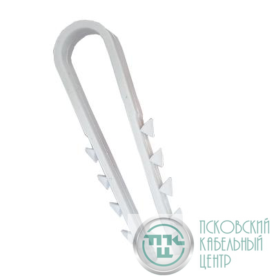 Дюбель-хомут для круглого кабеля 19-25мм бел. (уп.100шт) TOKOV ELECTRIC TKE-DH-19-25-C01
