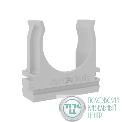Держатель для труб (клипса) d25мм с защелкой (розн. уп.12шт) DKC 51025R