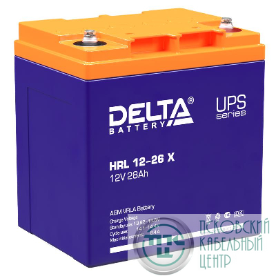 Аккумулятор профессиональный 12В 28А.ч Delta HRL 12-26 X