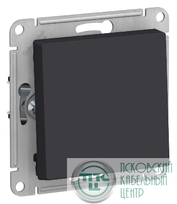Выключатель 1-кл. AtlasDesign 2-п. 10А мех. карбон SE ATN001021