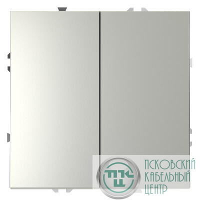 Выключатель 2-кл. СП S70 10А механизм сталь Voltum VLS020105